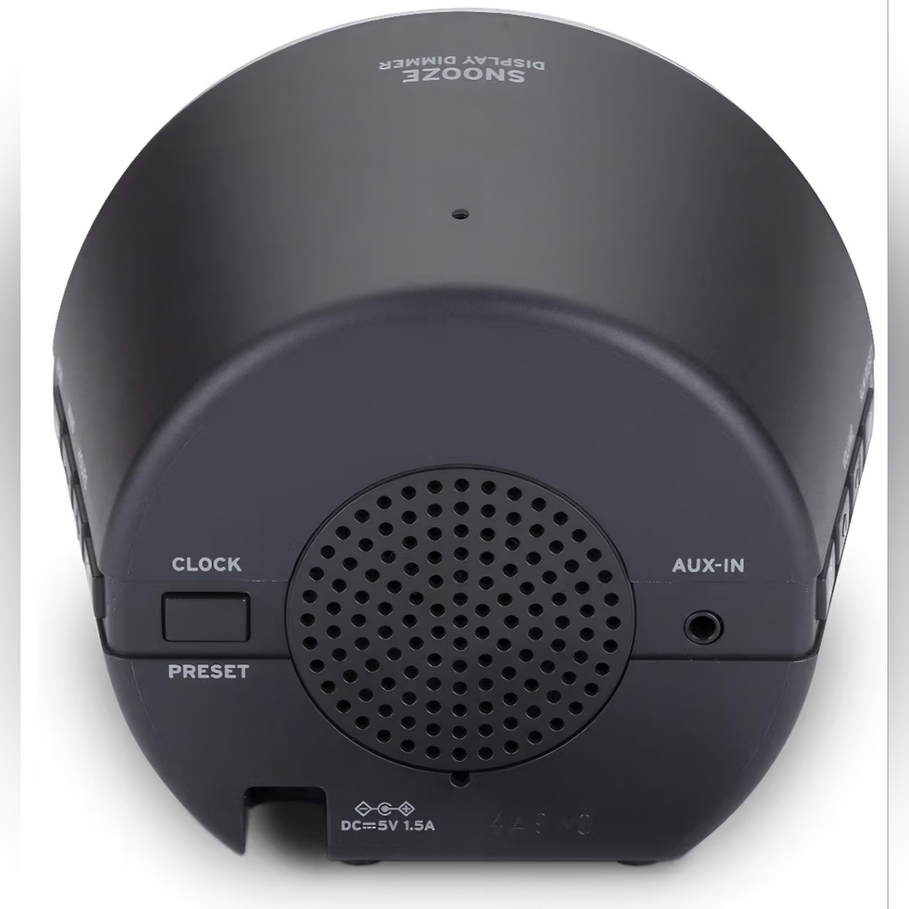 Timex Dual Alarm/ FM Clock w/Built-in Speaker, USB Charger, Green LED Display w/ - Picture 9 of 10